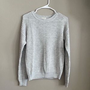 small gray sweater